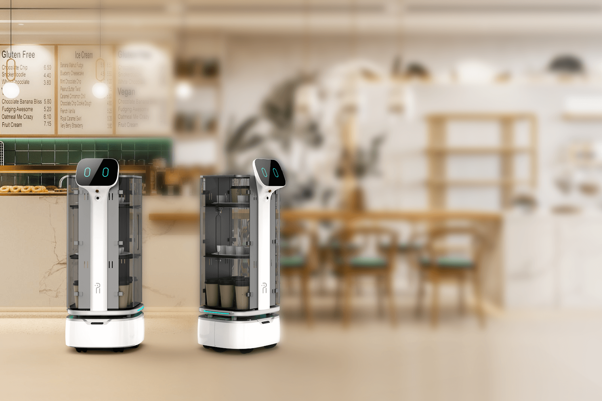 Hotel and restaurant delivery robot